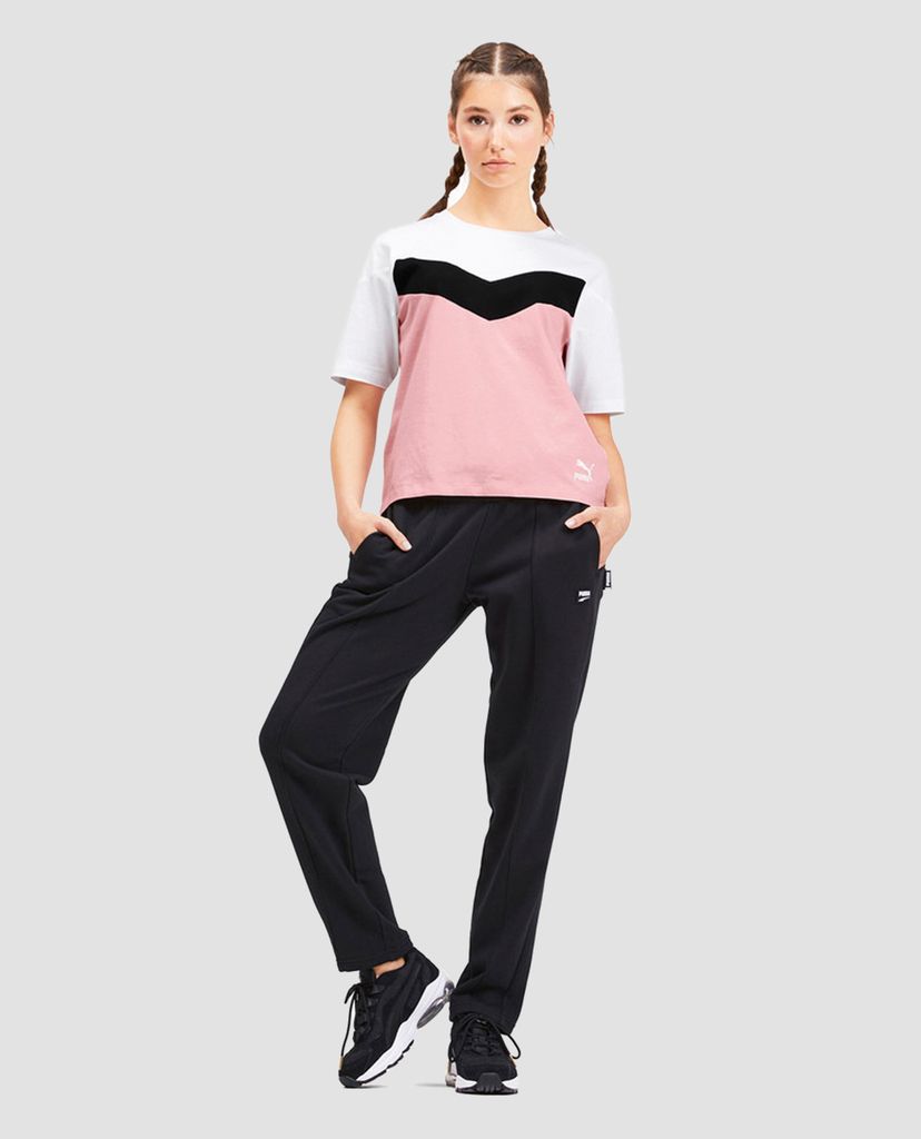 PUMA - Áo thun nữ cổ tròn ngắn tay XTG Colour Block