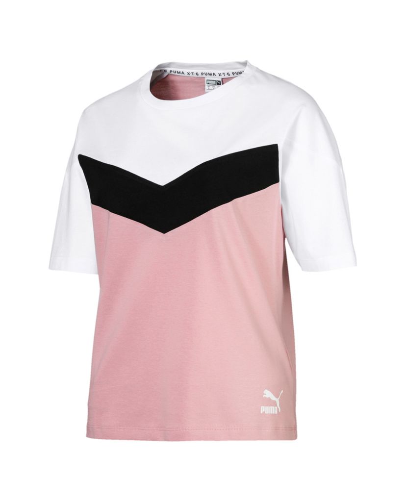 PUMA - Áo thun nữ cổ tròn ngắn tay XTG Colour Block