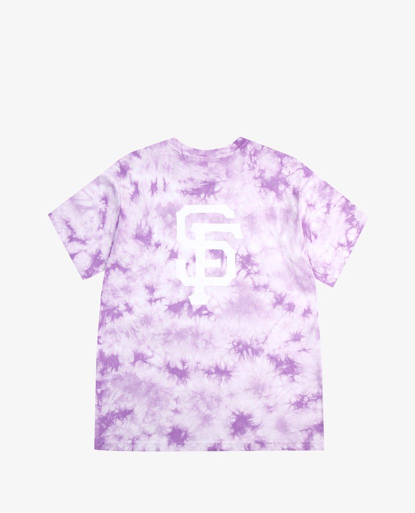 MLB - Áo thun cổ tròn ngắn tay Tie Dye Big Logo Over Fit