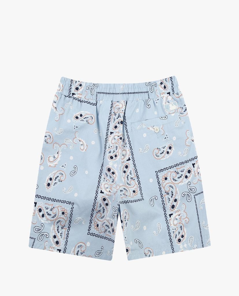 MLB - Quần shorts jeans nữ Paisley Cotton Midi Woven