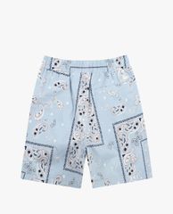 MLB - Quần shorts jeans nữ Paisley Cotton Midi Woven