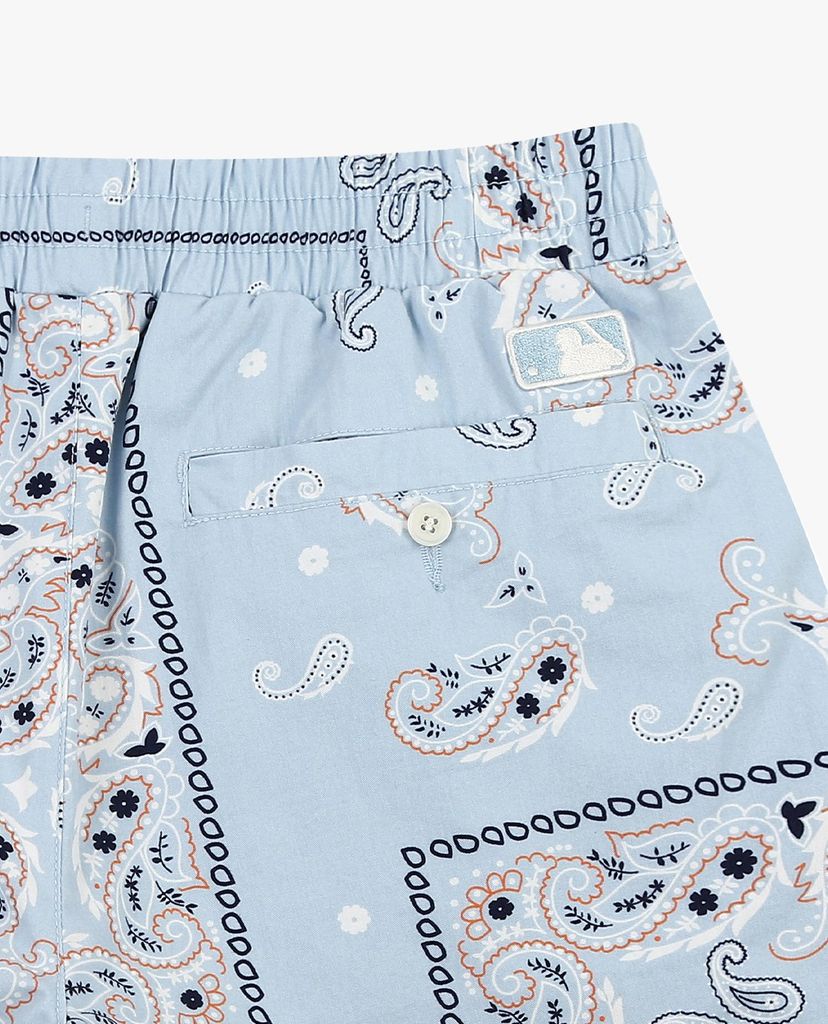MLB - Quần shorts jeans nữ Paisley Cotton Midi Woven