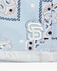 MLB - Quần shorts jeans nữ Paisley Cotton Midi Woven
