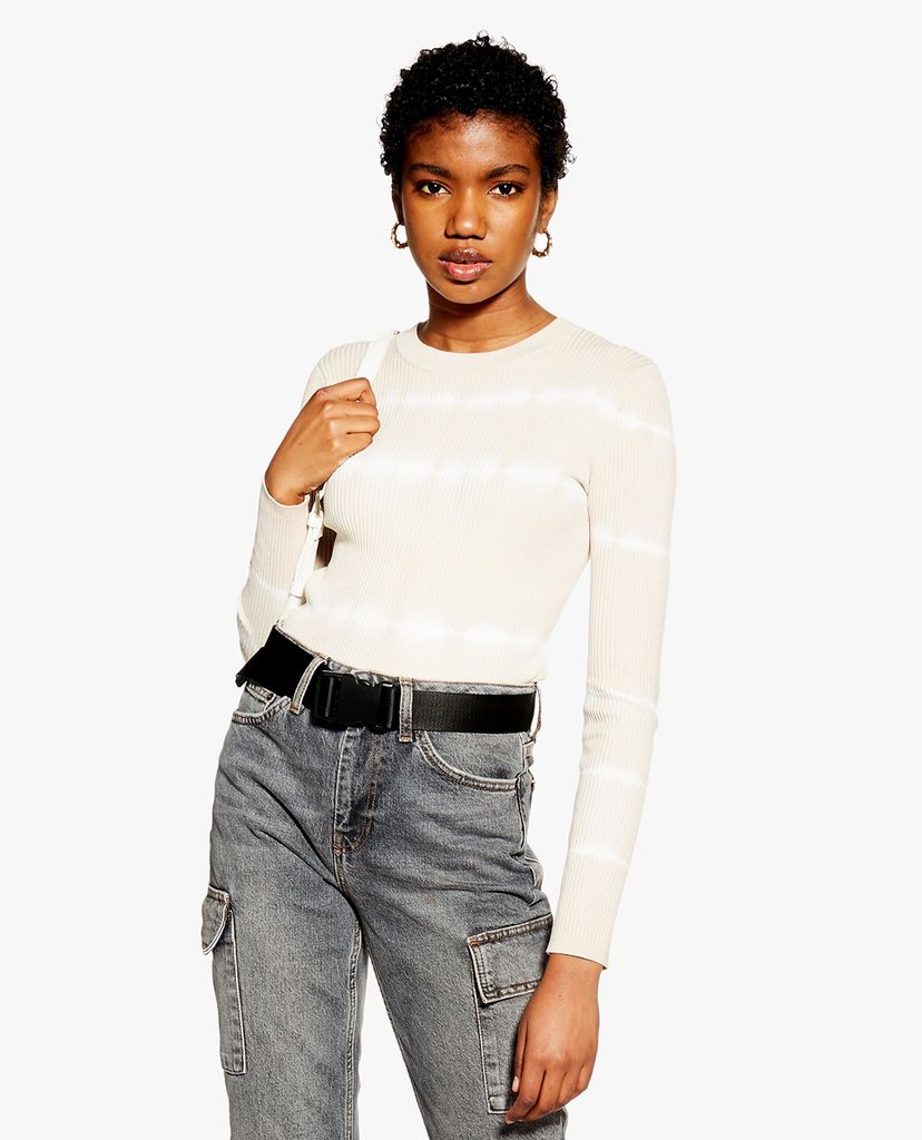 TOPSHOP - Quần jeans nữ lưng cao Moto Straight Leg Utility