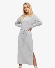 TOPSHOP - Đầm midi tay dài cổ tròn phom suông thời trang