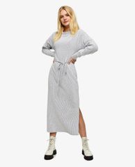 TOPSHOP - Đầm midi tay dài cổ tròn phom suông thời trang