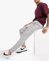 TOPMAN - Quần jogger nam lưng thun Grey Twill