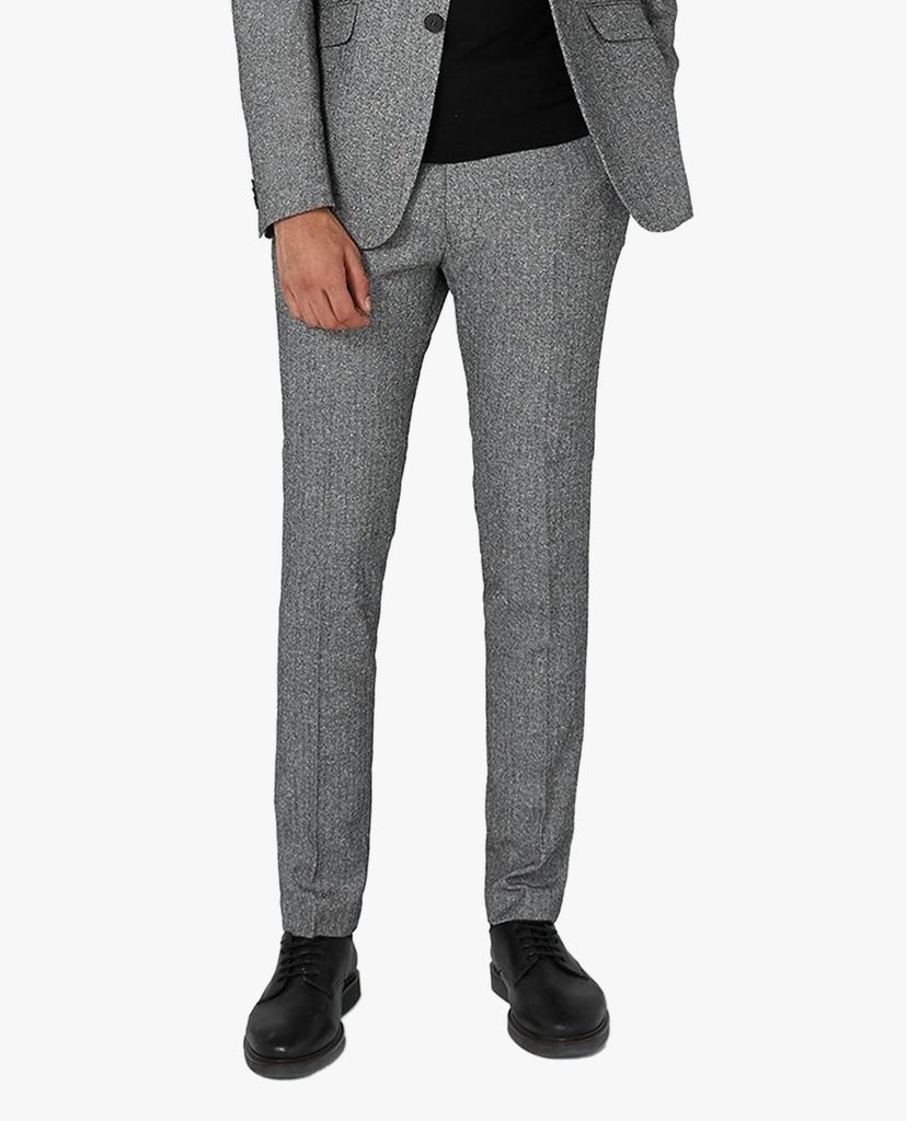 TOPMAN - Quần tây nam phom ôm Gray Salt And Pepper