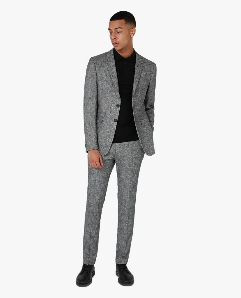 TOPMAN - Quần tây nam phom ôm Gray Salt And Pepper