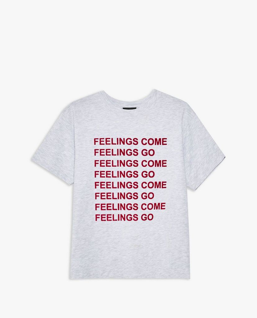 TOPSHOP - Áo thun nữ cổ tròn tay ngắn Feelings Come