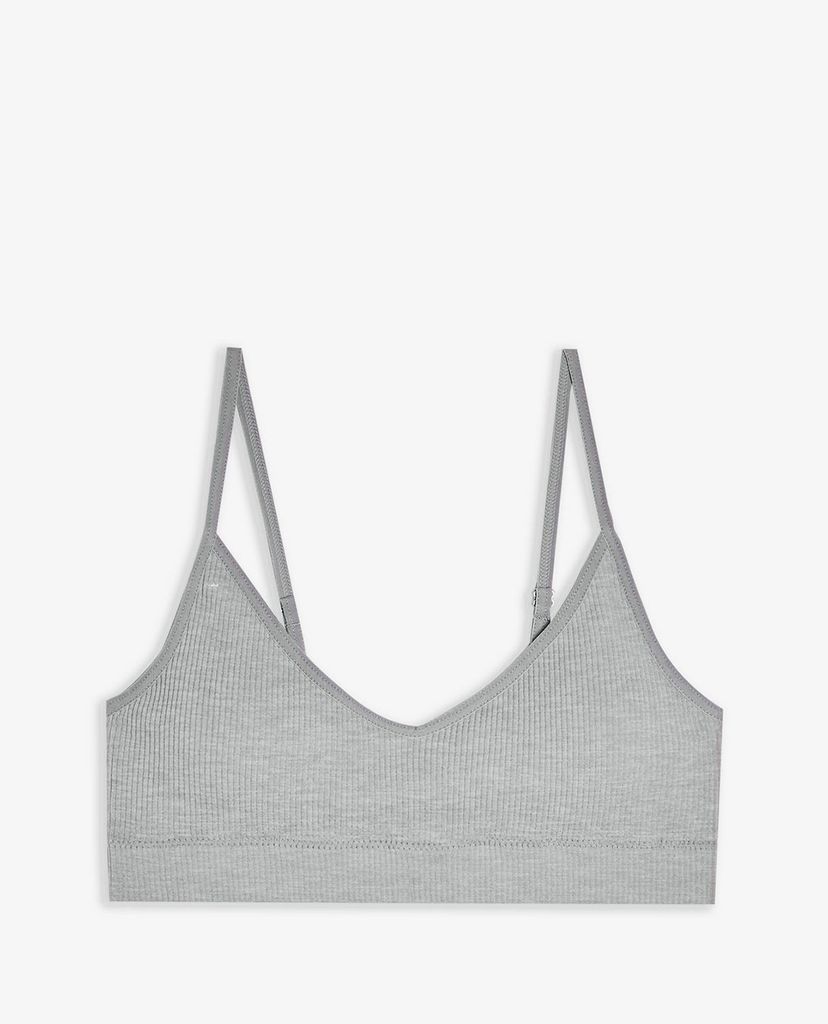 TOPSHOP - Áo bra nữ hai dây Grey Seamless Padded
