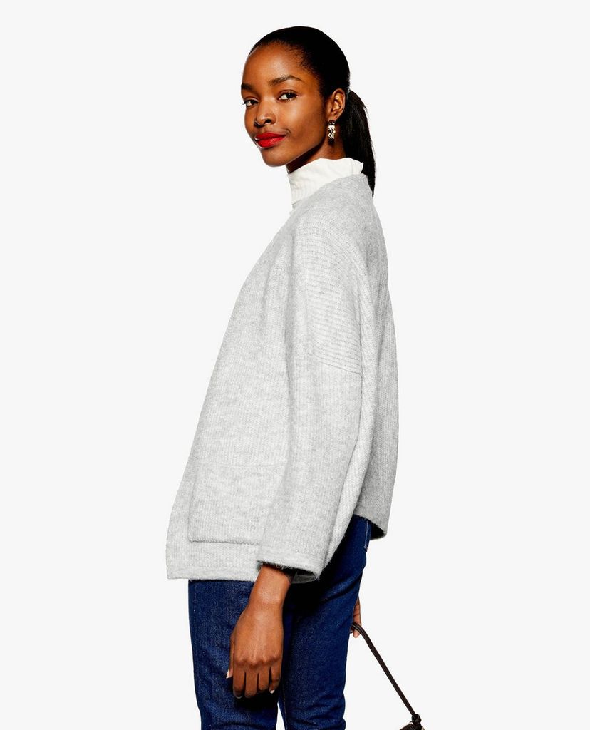 TOPSHOP - Áo cardigan nữ tay dài Super Soft