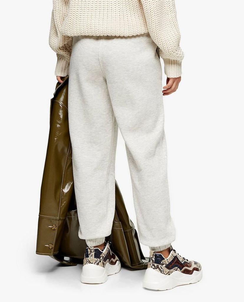 TOPSHOP - Quần jogger nữ lưng thun PETITE Pale Grey