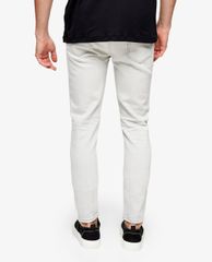 TOPMAN - Quần jeans nam phom skinny Gray Knee Ripped