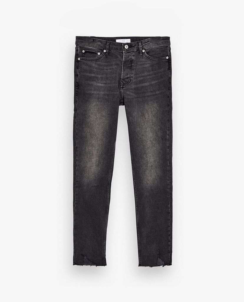 TOPMAN - Quần jeans nam skinny Tyler Ripped Hem