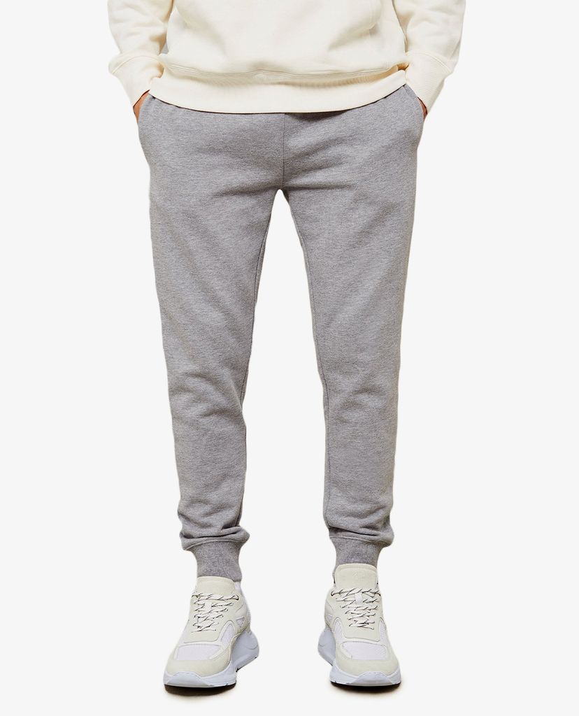 TOPMAN - Quần jogger nam lưng thun Grey Marl Classic