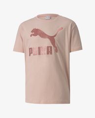PUMA - Áo thun bé gái cổ tròn ngắn tay Train Classics Youth