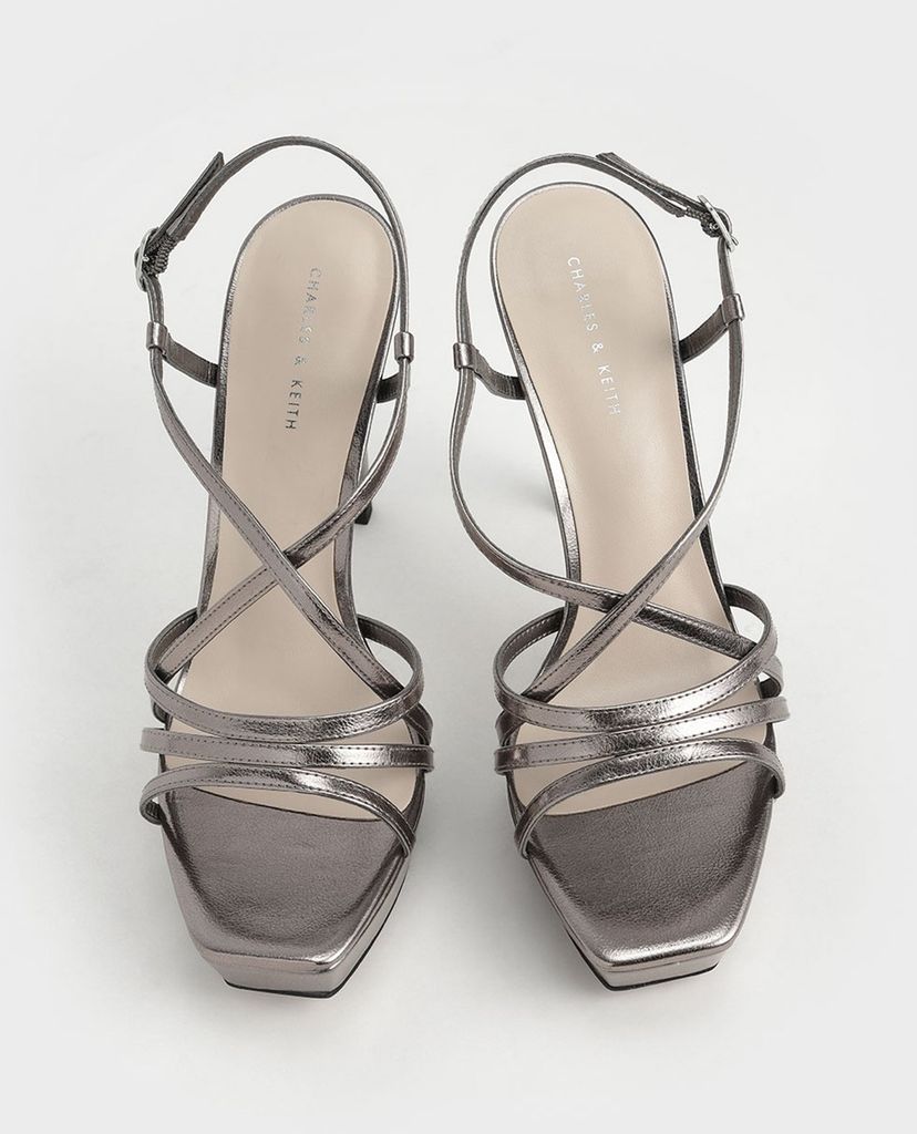 CHARLES & KEITH - Giày cao gót quai mảnh Strappy Platform