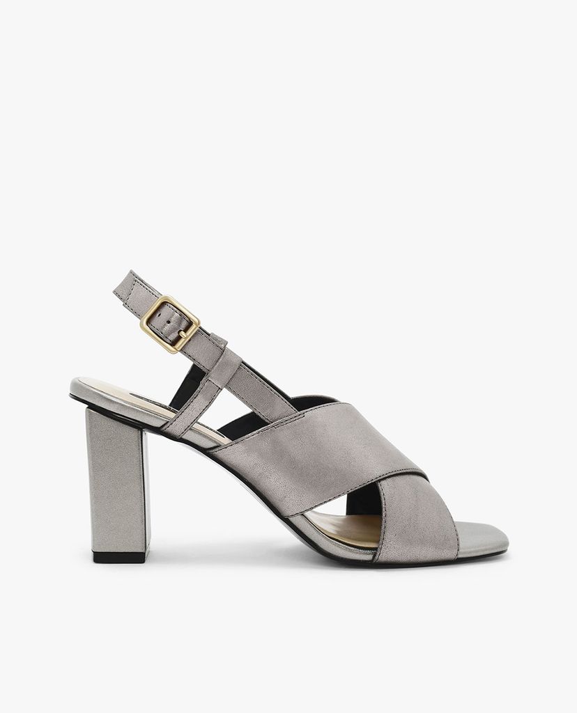 CHARLES & KEITH - Giày cao gót hở mũi quai chéo hiện đại