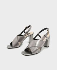 CHARLES & KEITH - Giày cao gót hở mũi quai chéo hiện đại
