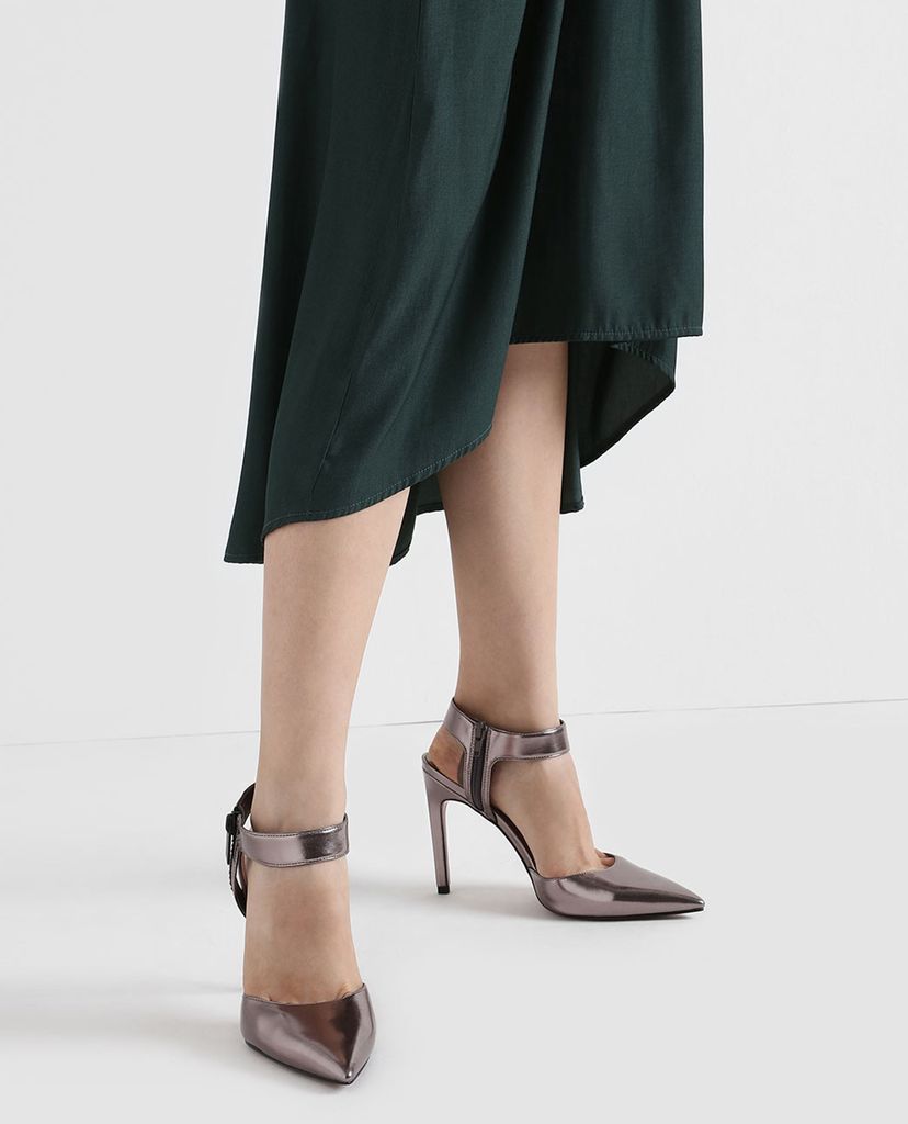 CHARLES & KEITH - Giày cao gót mũi nhọn Ankle Strap Stiletto