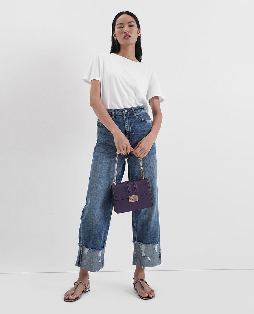 CHARLES & KEITH - Giày sandal nữ quai kẹp Studded Metallic