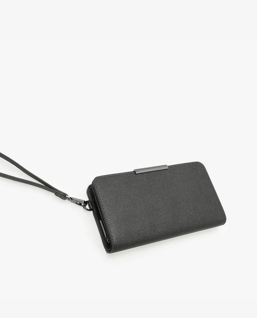 CHARLES & KEITH - Ví cầm tay dáng dài phối khóa zip Mini Long