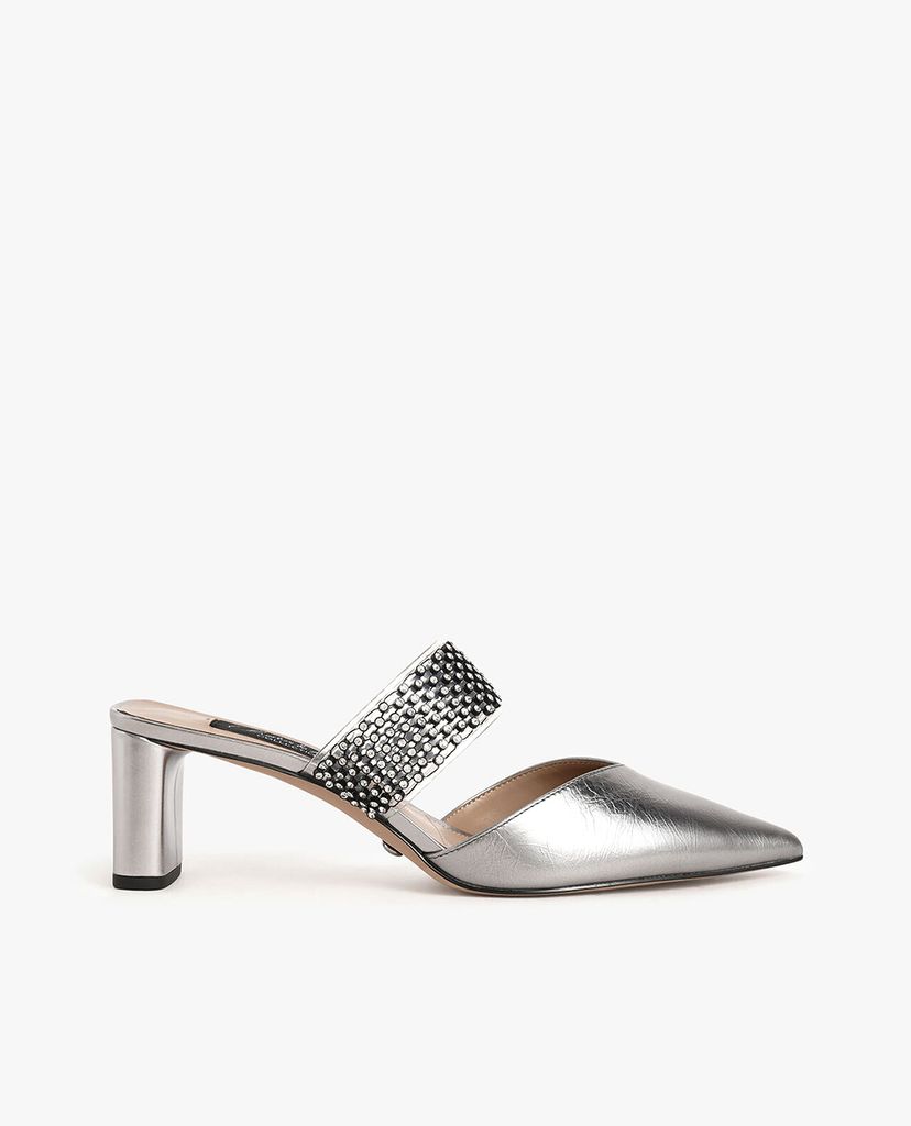CHARLES & KEITH - Giày mules mũi nhọn Embellished Strap