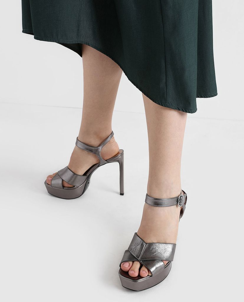 CHARLES & KEITH - Giày cao gót quai chéo Platform Stiletto