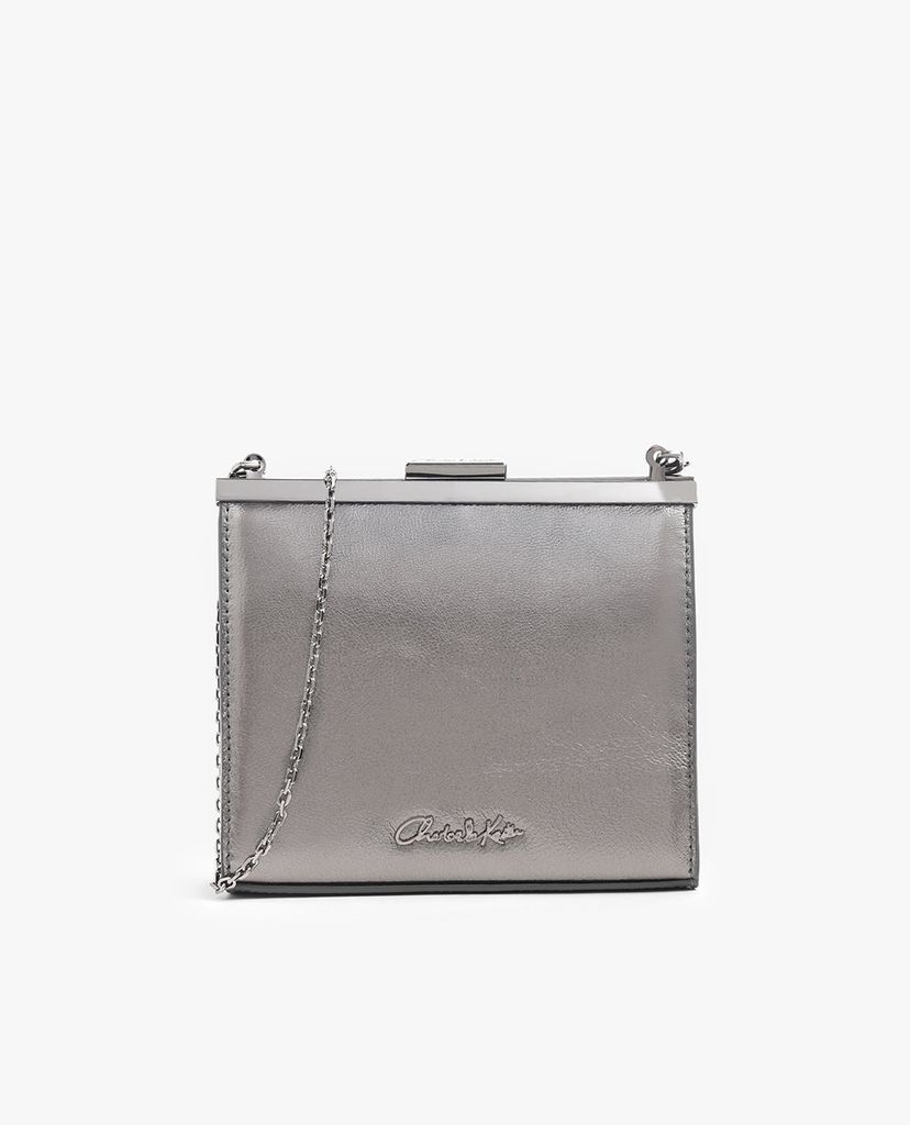CHARLES & KEITH - Ví cầm tay Satin Boxy