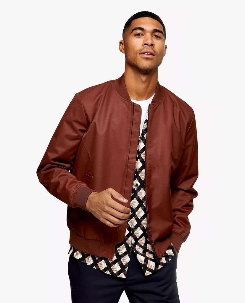 TOPMAN - Áo khoác nam bomber CONSIDERED Rust