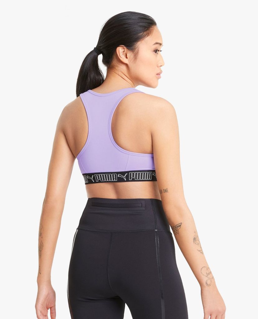 PUMA - Áo bra thể thao nữ Mid Elastic Padded Training