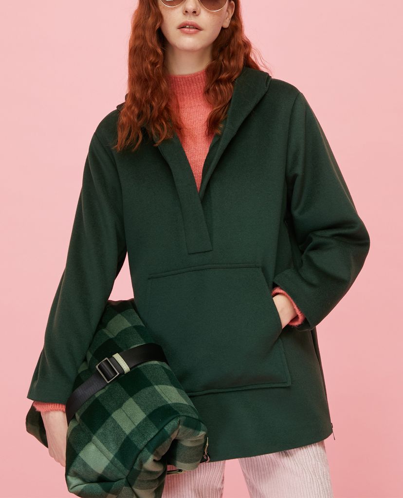 MAX&Co. - Áo hoodie nữ tay dài mũ trùm Pure Beaver Wool