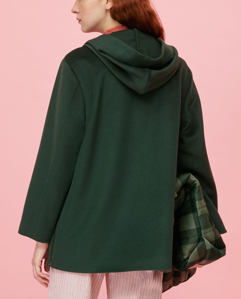 MAX&Co. - Áo hoodie nữ tay dài mũ trùm Pure Beaver Wool