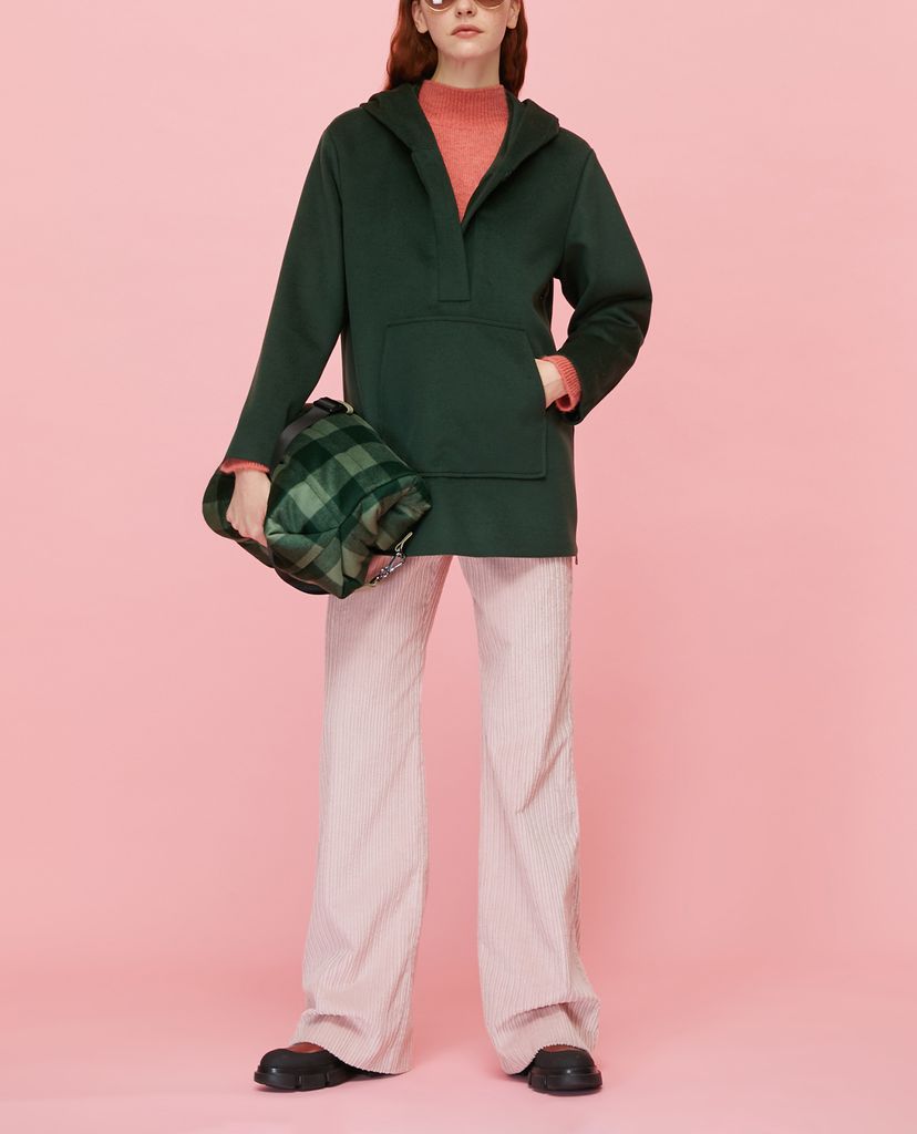 MAX&Co. - Áo hoodie nữ tay dài mũ trùm Pure Beaver Wool