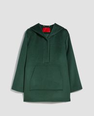 MAX&Co. - Áo hoodie nữ tay dài mũ trùm Pure Beaver Wool