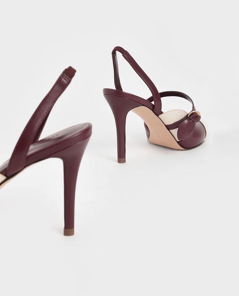 CHARLES & KEITH - Giày cao gót mũi nhọn Mary Jane Strap
