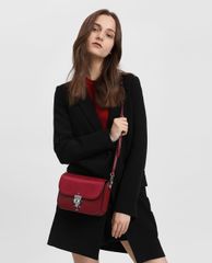 CHARLES & KEITH - Túi đeo chéo nữ chữ nhật Robot Detail Push Lock