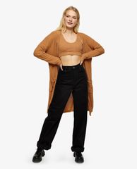 TOPSHOP - Áo bra nữ croptop Beige Fluffy