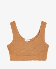 TOPSHOP - Áo bra nữ croptop Beige Fluffy