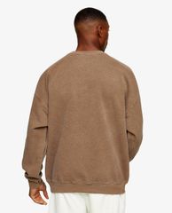 TOPMAN - Áo sweatshirt nam cổ tròn tay dài Brown Paris