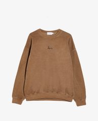 TOPMAN - Áo sweatshirt nam cổ tròn tay dài Brown Paris
