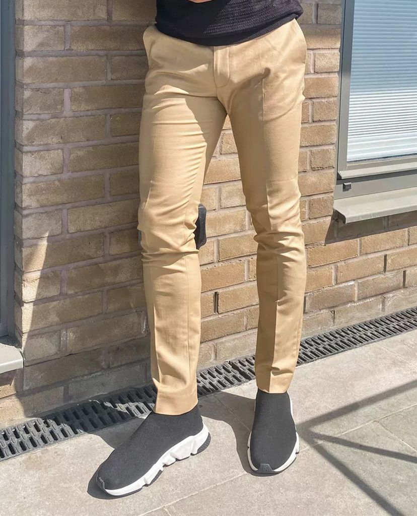 TOPMAN - Quần tây nam phom skinny Camel Smart