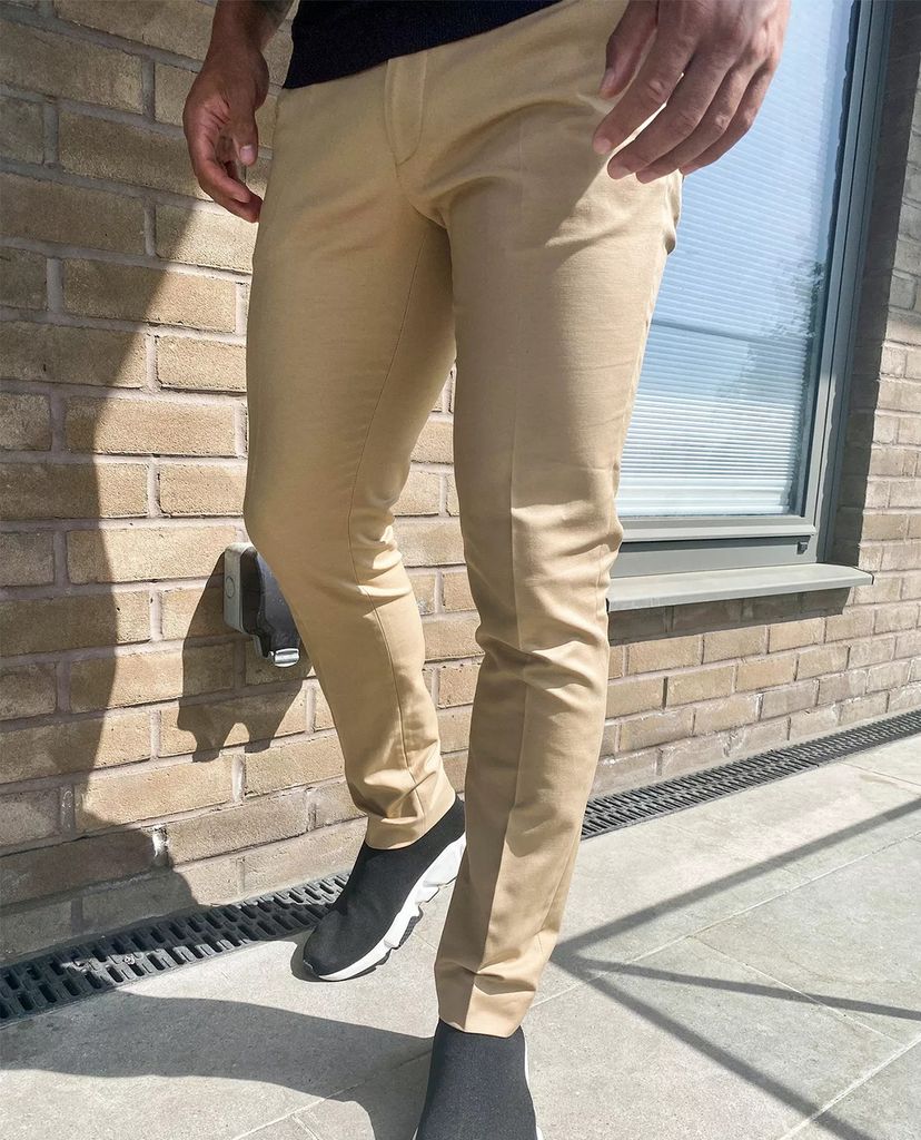 TOPMAN - Quần tây nam phom skinny Camel Smart