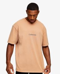 TOPMAN - Áo thun nam cổ tròn ngắn tay Camel California