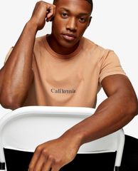TOPMAN - Áo thun nam cổ tròn ngắn tay Camel California