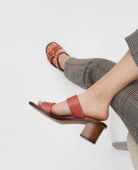 CHARLES & KEITH - Giày sandal cao gót Double Strap