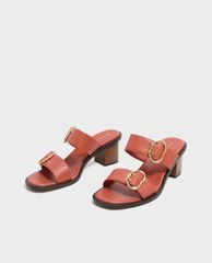 CHARLES & KEITH - Giày sandal cao gót Double Strap