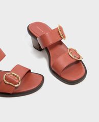 CHARLES & KEITH - Giày sandal cao gót Double Strap