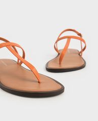 CHARLES & KEITH - Giày sandals nữ xỏ ngón thời trang